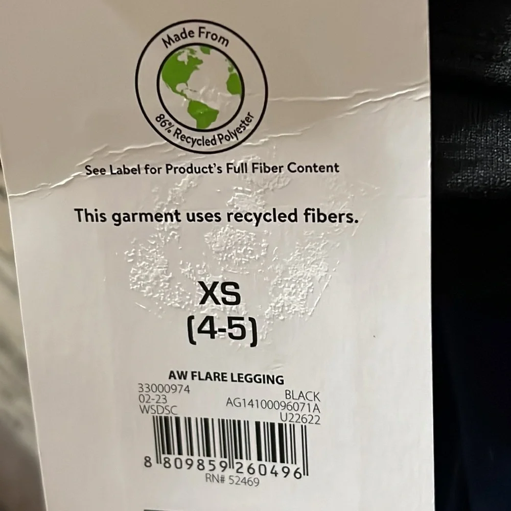 Athletic Works Girls Knit Flare Leggings